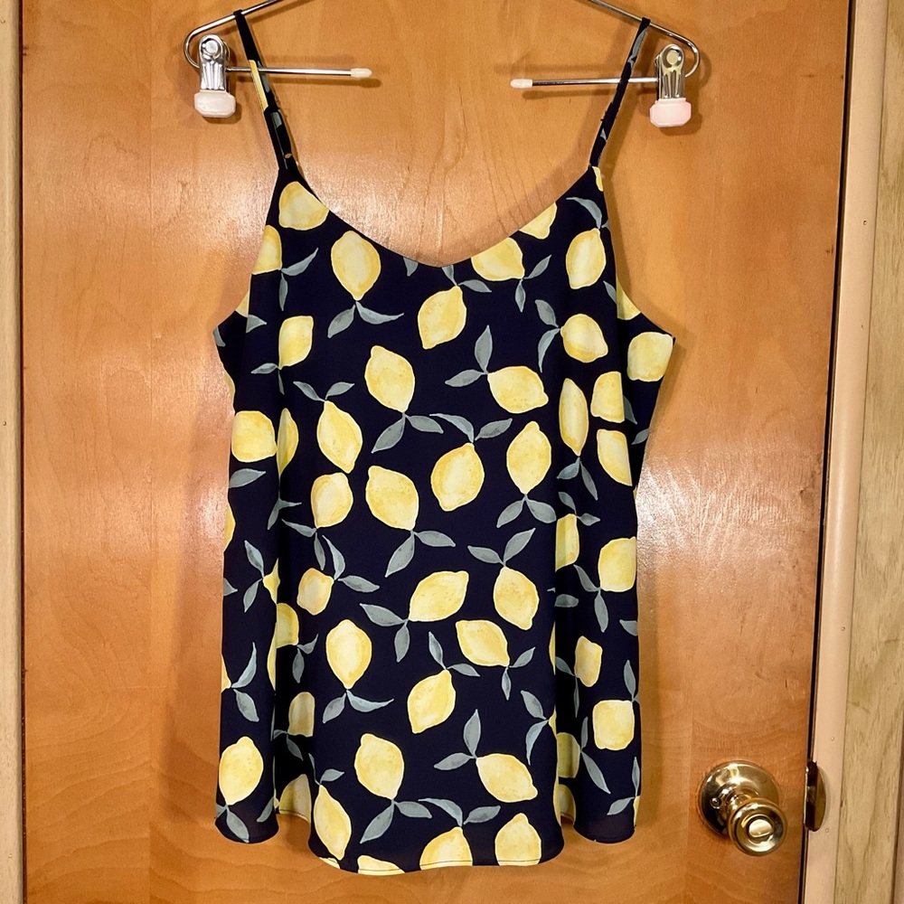 Hippie Rose Lemon Print Tank Top